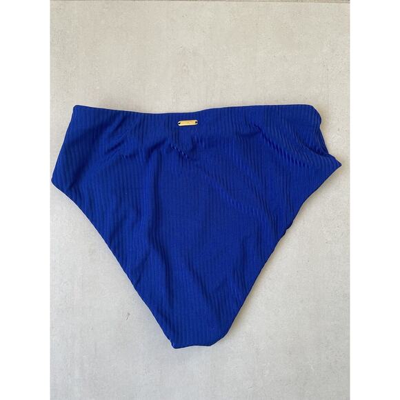 Kenny Flowers Swim Bikini Bottom High Waist The Capri Ribbed Swimwear - Picture 5 of 9